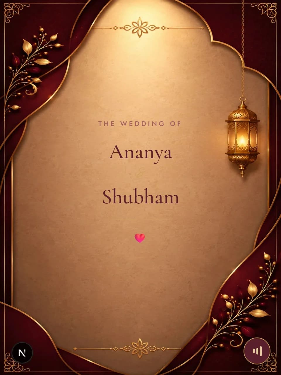 Crimson Royale wedding invitation website template